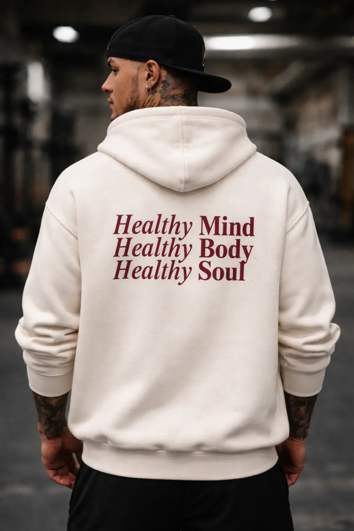 Healthy Mind Healthy Body Healthy Soul Oversized Hoodie