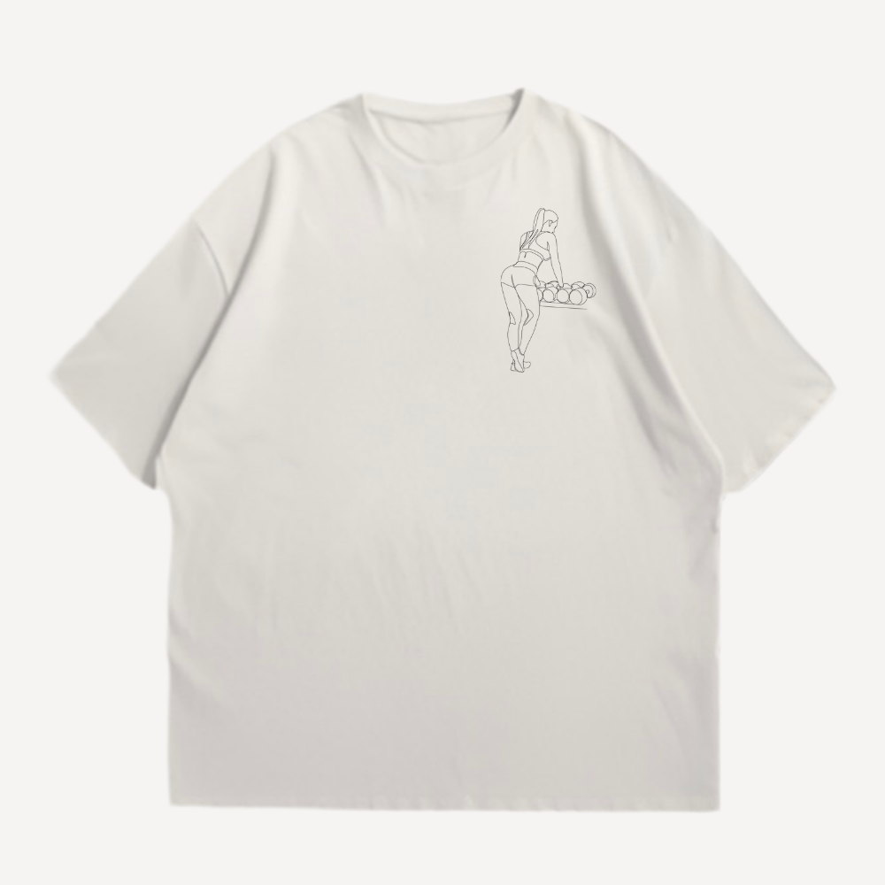 Girl oneline Oversized Shirt