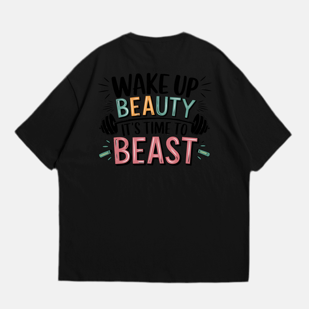 Beauty Beast Oversized Shirt (Backprint)