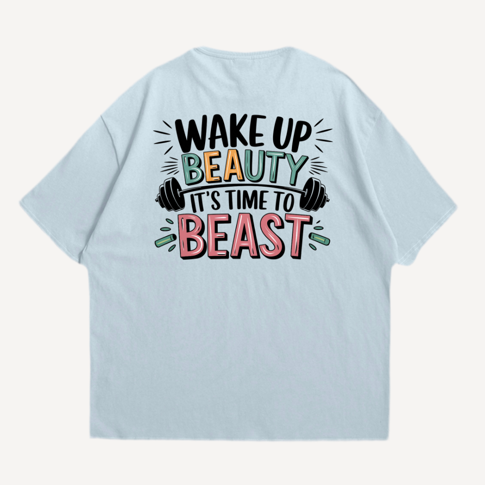 Beauty Beast Oversized Shirt (Backprint)