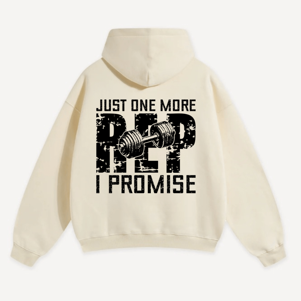 Just One More Rep Oversized Hoodie