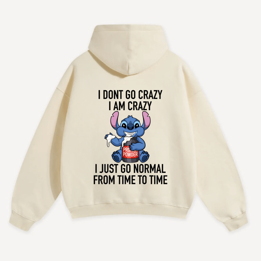I Dont Go Crazy Oversized Hoodie