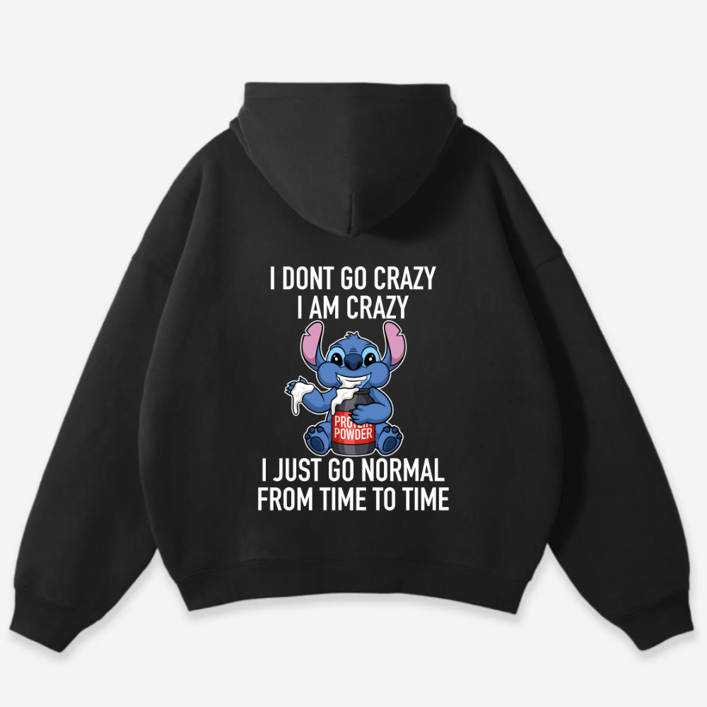 I Dont Go Crazy Oversized Hoodie