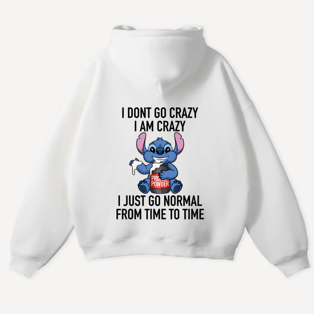 I Dont Go Crazy Oversized Hoodie