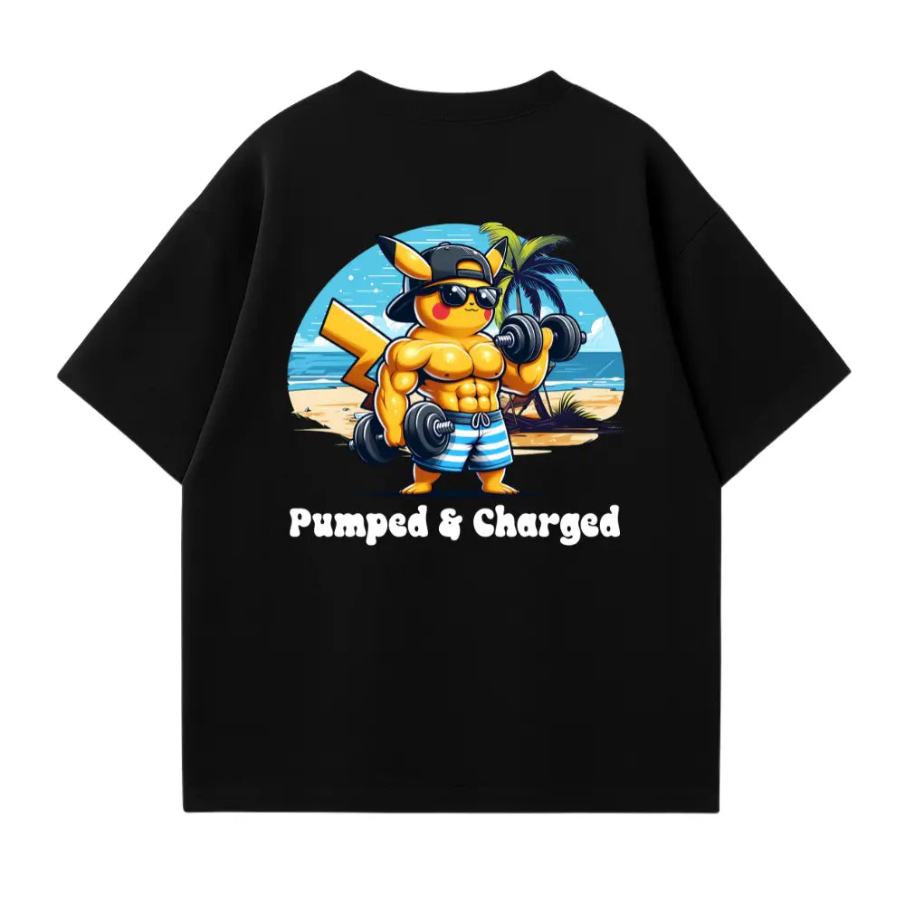 Pumped & Charged Oversized Shirt (Backprint)