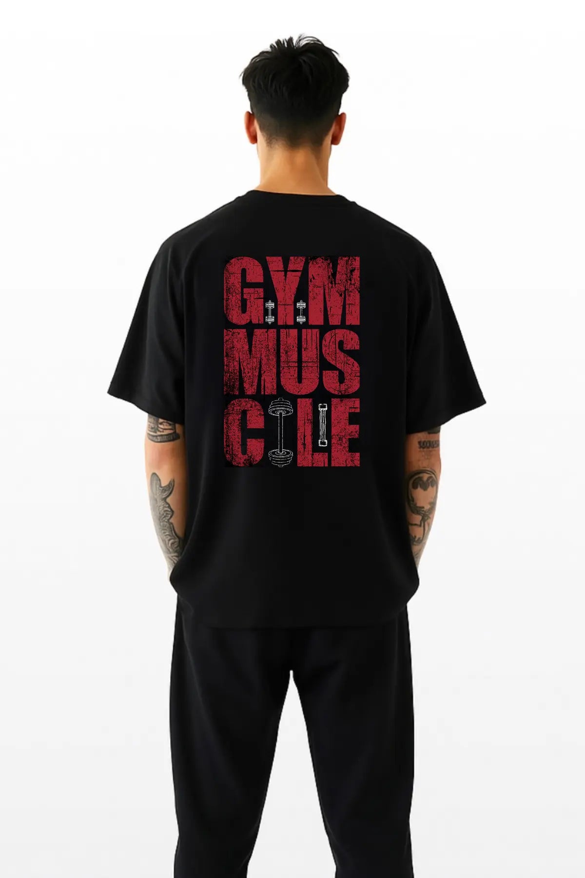 Gym Muscle Oversized Shirt (Backprint)