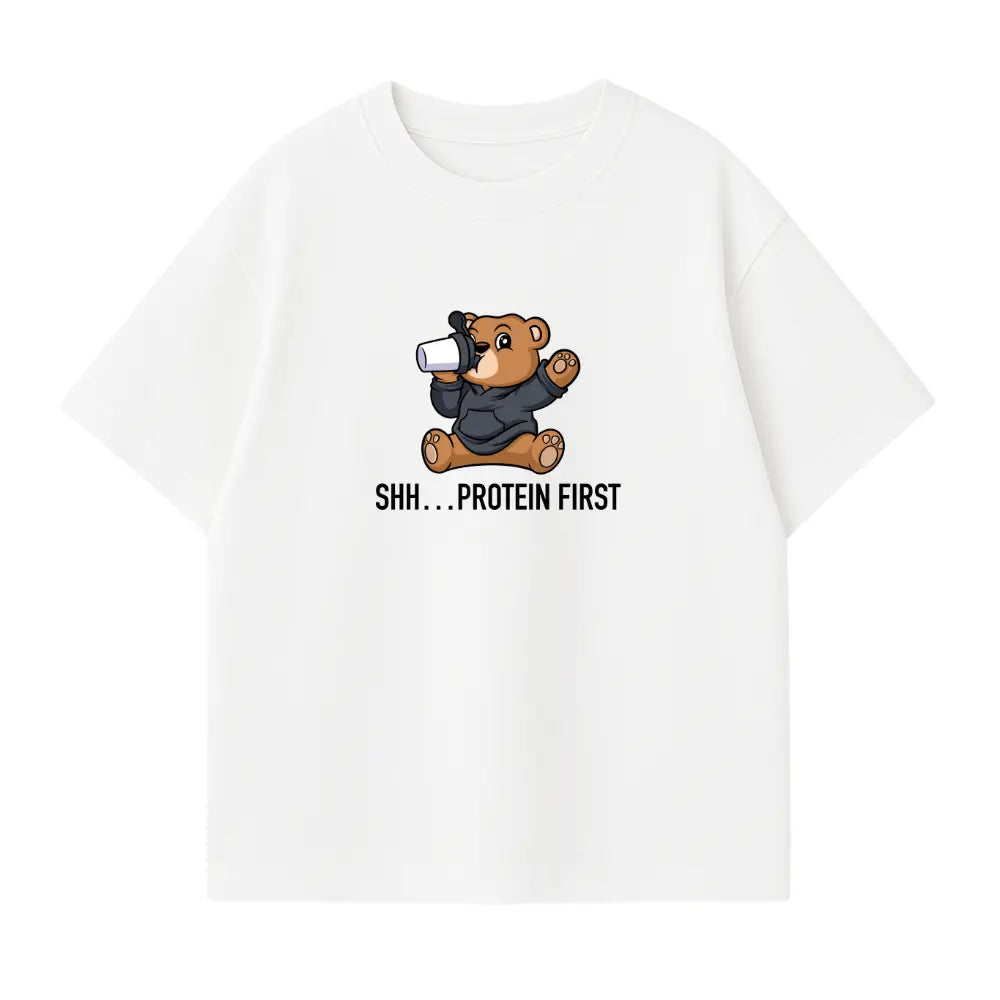 SHH... Protein First Oversized Shirt
