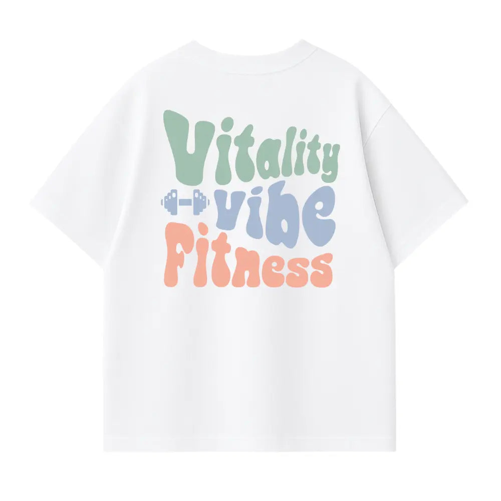 Vitality Vibe Fitnes. Bunt Oversized Shirt