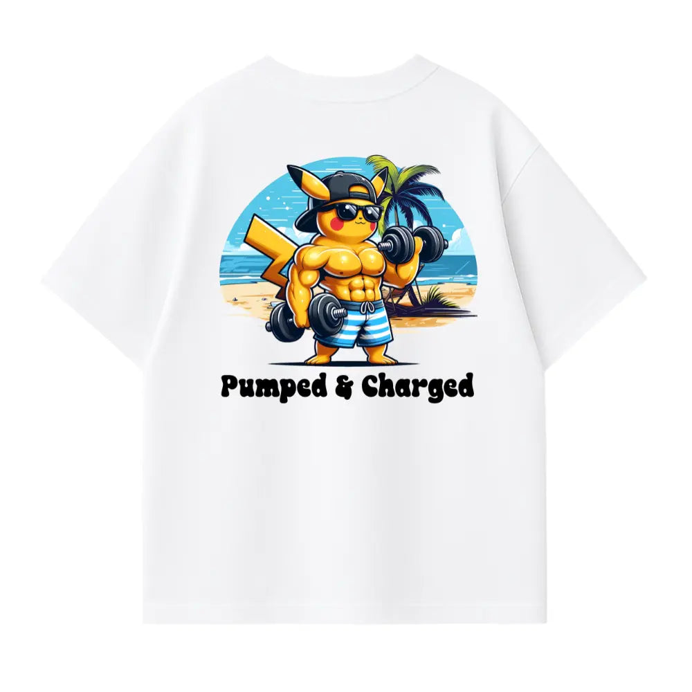 Pumped & Charged Oversized Shirt (Backprint)