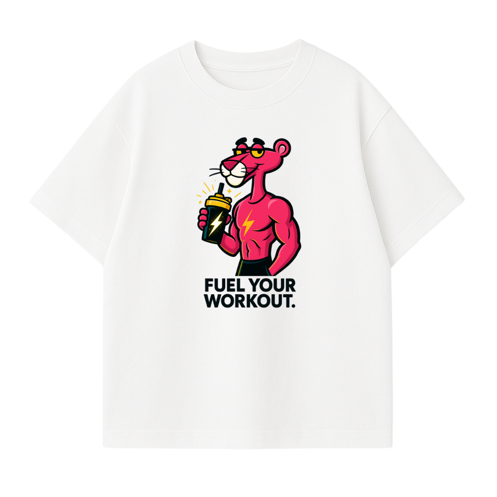 Pink Fuel Your Workout Oversized Shirt