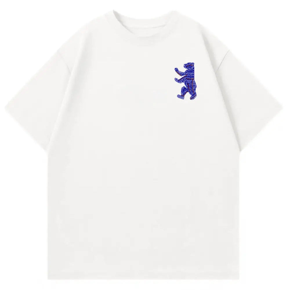 Berliner Fitness Bär Blau Oversized Shirt
