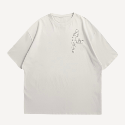 Girl oneline Oversized Shirt