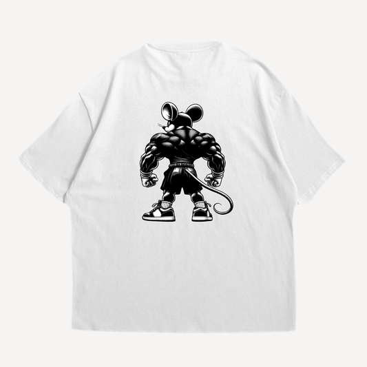 Muskel Maus Oversized Shirt (Backprint)