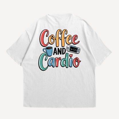Coffe & Cardio Oversized Shirt (Backprint)