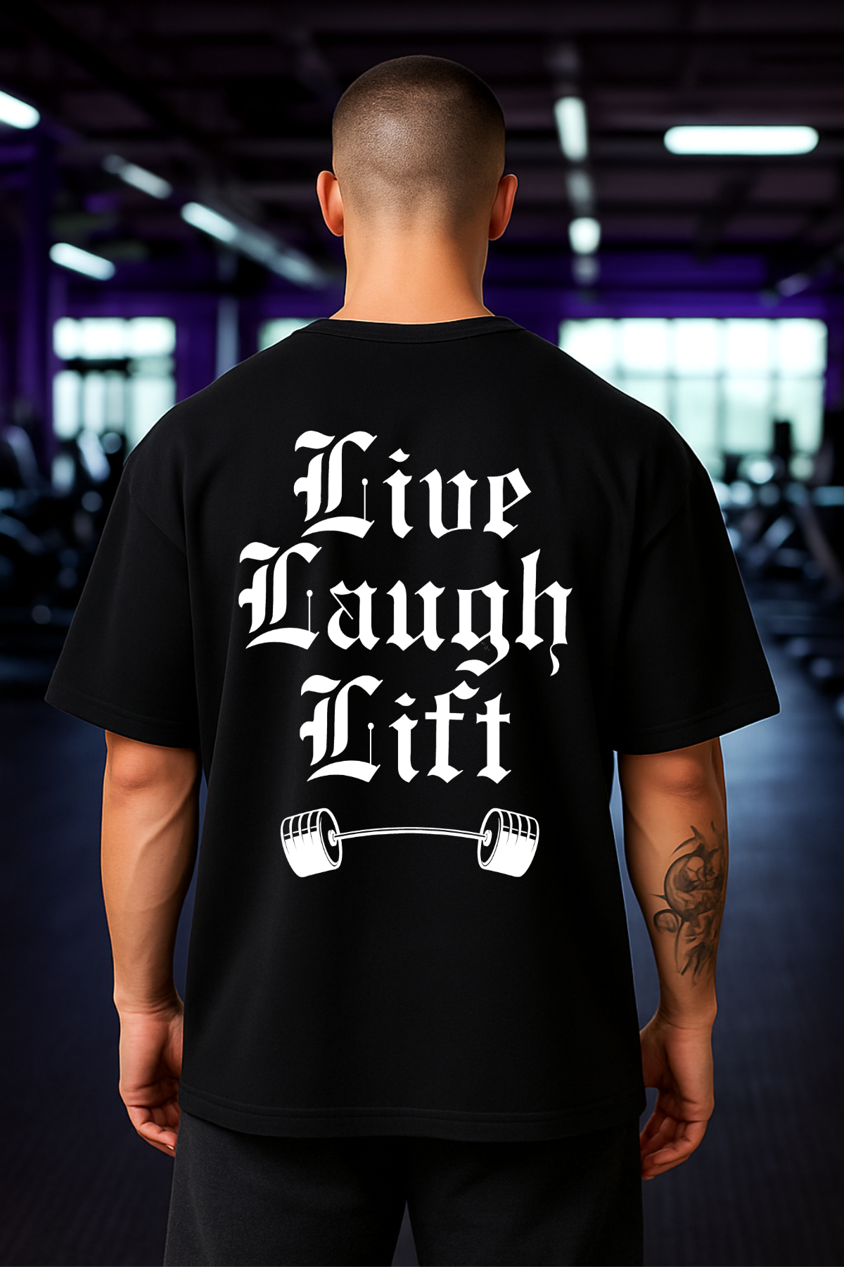 Live Laugh Lift Oversized Shirt