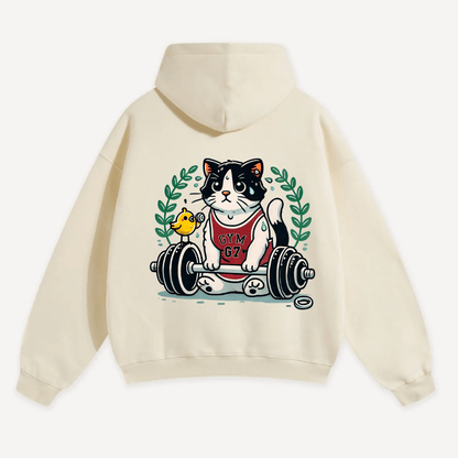 Cat Gym Oversized Hoodie