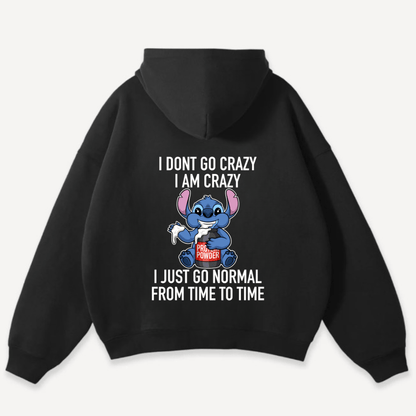 I Dont Go Crazy Oversized Hoodie