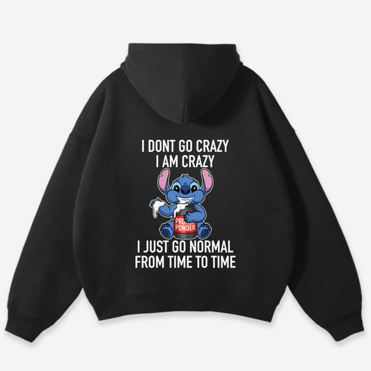 I Dont Go Crazy Oversized Hoodie