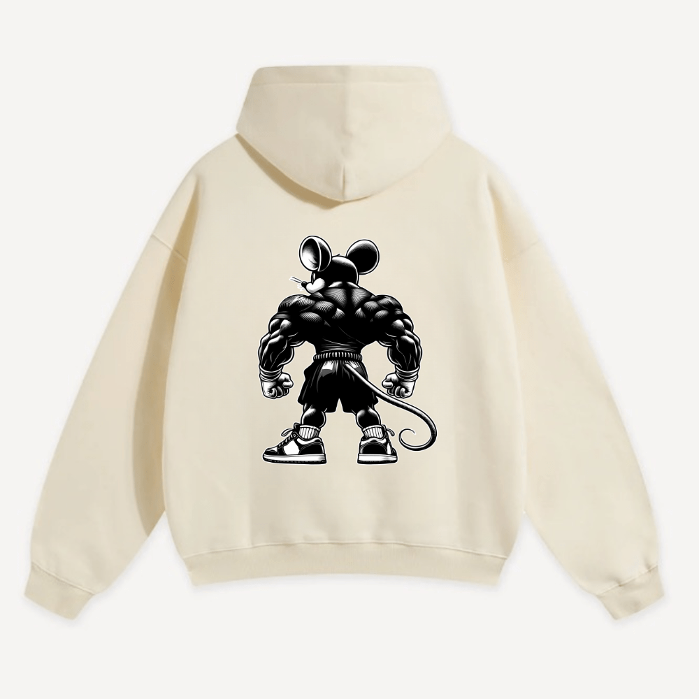 Muskel Maus Oversized Hoodie