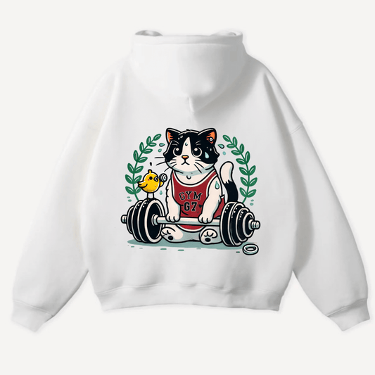 Cat Gym Oversized Hoodie